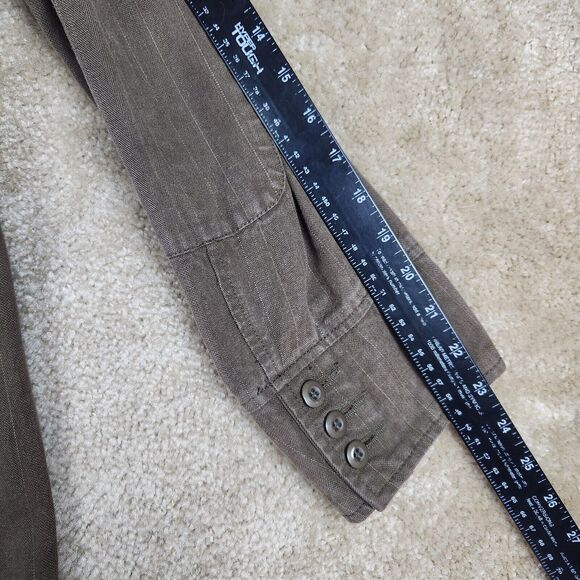 PX CUSTOM Jacket Small Brown Womens Button Up EUC - Picture 9 of 9